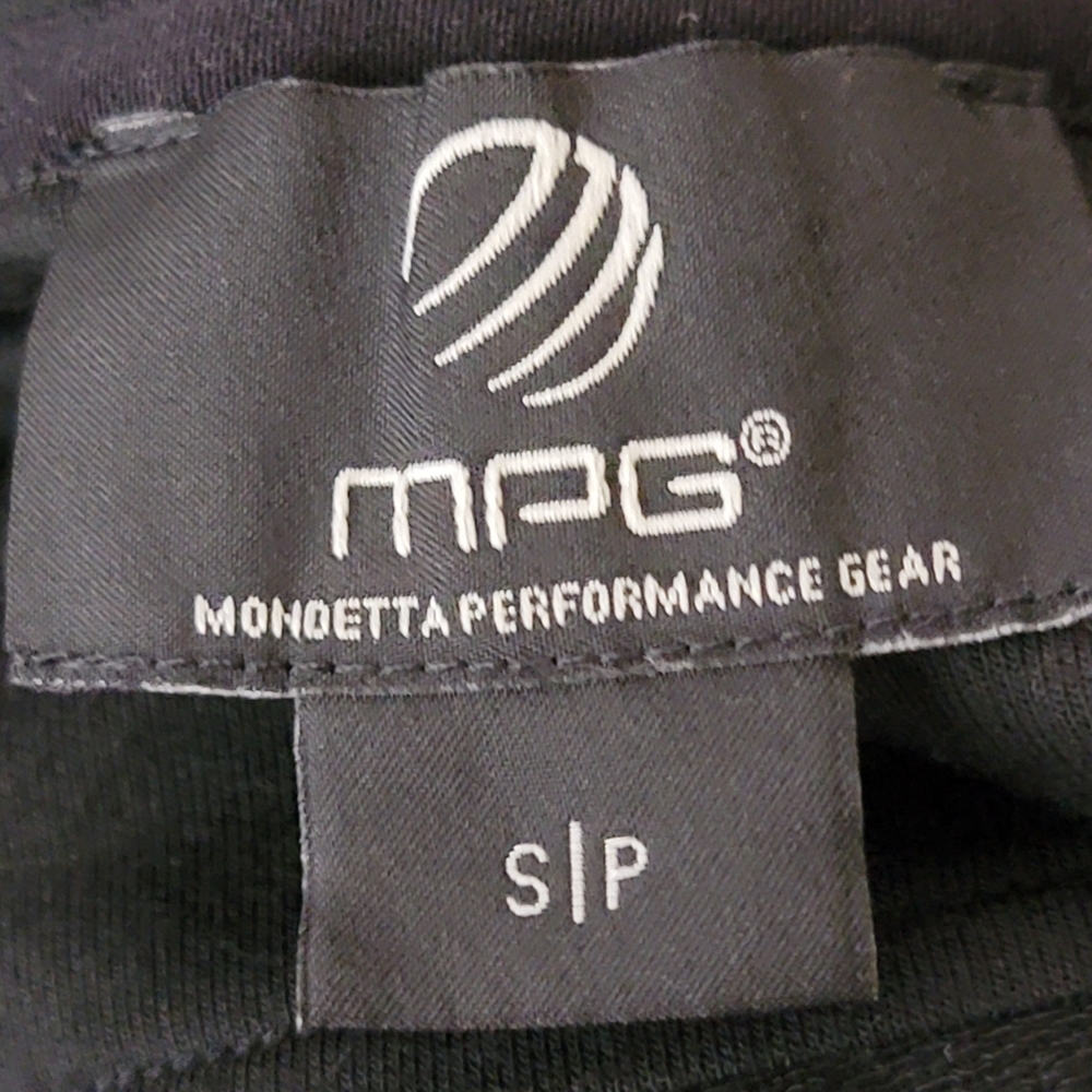 MPG Mondetta women's S/P black open front asymmetrical performance cardigan - Picture 7 of 8